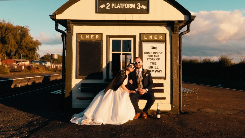 Bride and groom injecting their personality into their wedding day, as reflected in their personalised wedding film. 